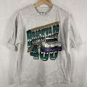Vintage‎ 1995 Logo 7 Brickyard 400 Indianapolis NASCAR Shirt Size XL Gray